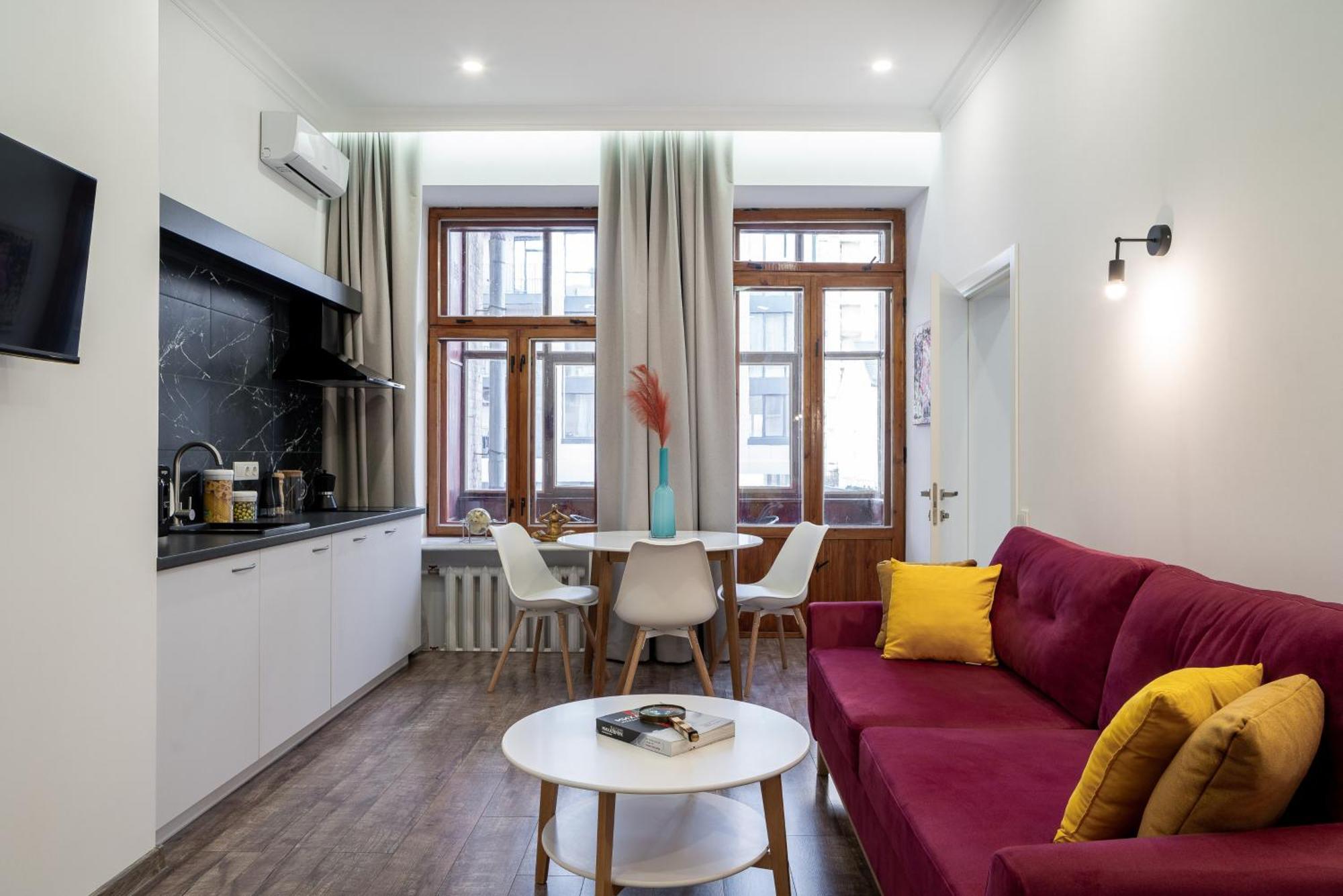 Yaroslav Val Lux Apartments Kiev Bagian luar foto